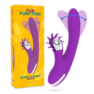 FUN FUNCTION – BUNNY FUNNY WAVE 2.0 Klitorisstimulator & G-Punkt Vibrator, 24 cm - Love-Union.de