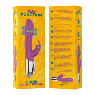 FUN FUNCTION – KOMBI DOPPELTASTE Rabbit Vibrator mit 2 Motoren, 21 cm - Love-union.de