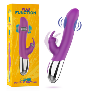 FUN FUNCTION – KOMBI DOPPELTASTE Rabbit Vibrator mit 2 Motoren, 21 cm - Love-union.de