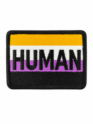 HUMAN Patch – Pride Statement zum Aufbügeln