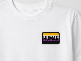 HUMAN Patch – Pride Statement zum Aufbügeln