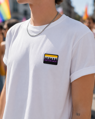 HUMAN Patch – Pride Statement zum Aufbügeln