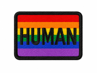 HUMAN Patch – Pride Statement zum Aufbügeln