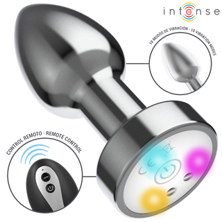 INTENSE | Vibrierender Metall-Analplug mit LED und Fernbedienung - Love-Union.de