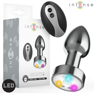 INTENSE | Vibrierender Metall-Analplug mit LED und Fernbedienung - Love-Union.de