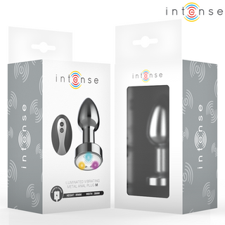 INTENSE | Vibrierender Metall-Analplug mit LED und Fernbedienung - Love-Union.de