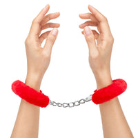 Me You Us – Fell-Handschellen aus Metall, Rot - Love-Union.de