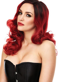 Pleasure Wigs – Perücke "Candice" Rot-Schwarz - Love-Union.de