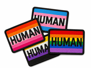 HUMAN Patch – Pride Statement zum Aufbügeln