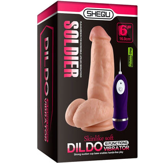 SHEQU - SOLDIER VIBRATOR DILDO MIT FERNBEDIENUNG 16 CM by Dreamlove SL