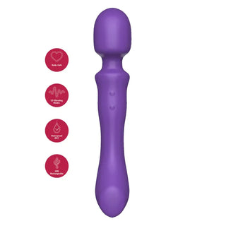 She.E.O – Dual-Sided Massaging Vibrating Wand (Rundkopf & Kontur-Vibrator) - Love-Union.de