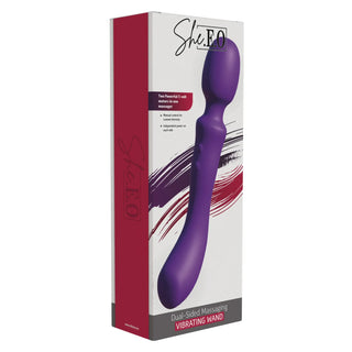 She.E.O – Dual-Sided Massaging Vibrating Wand (Rundkopf & Kontur-Vibrator) - Love-Union.de