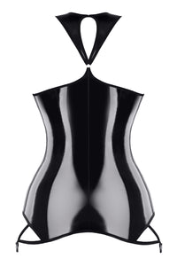 Xanna - Black, PVC Dress - Love-union.de