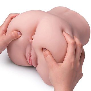 XISE – Olga Vibrating Realistic Vagina & Anus Masturbator with Multi-position