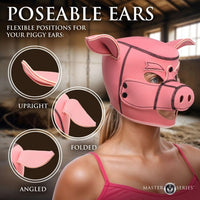 Schweine-Neoprenmaske mit abnehmbarem Maulkorb - LoveUnion.de