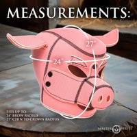 Schweine-Neoprenmaske mit abnehmbarem Maulkorb - LoveUnion.de