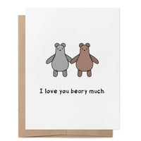 I Love You Beary Much LGBTQ+ Grußkarte