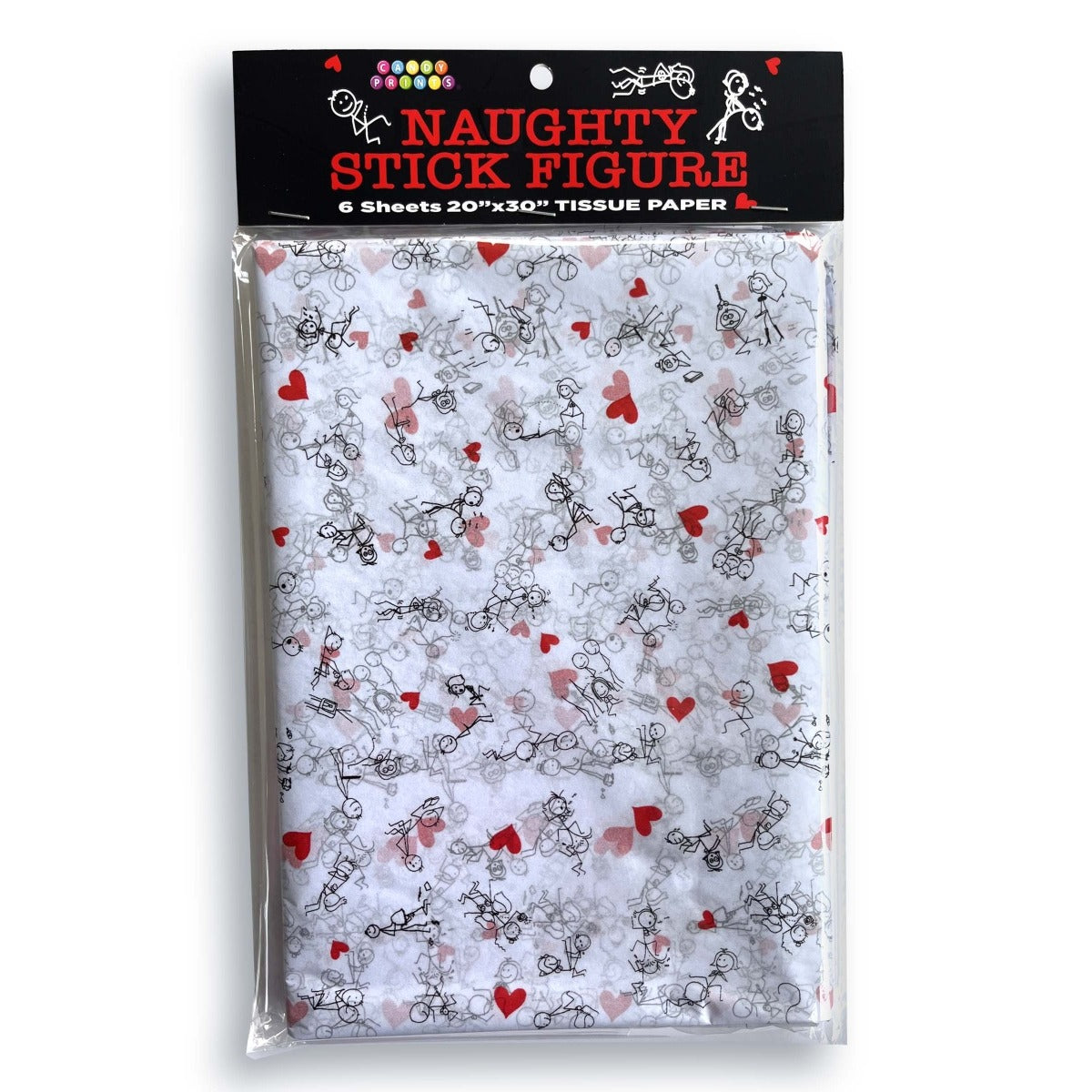 NAUGHTY STICK FIGURE TISSUE PAPER
