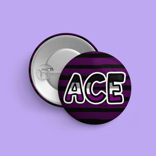 Ace (Asexuell) Pin – LGBTQ+ Button für Identität & Sichtbarkeit (32 mm)