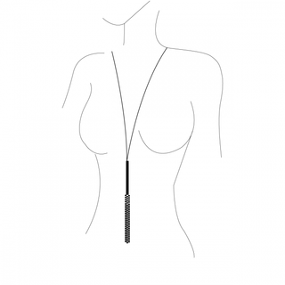 Magnifique silberne Halskette / Peitsche - love-union.de