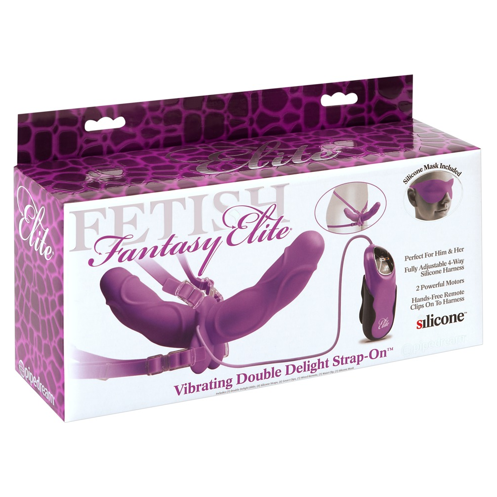 Vibrating Double Delight Strap-on - love-union.de