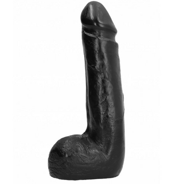 Weicher Schwarzer Realistischer Dildo 20 cm - love-union.de