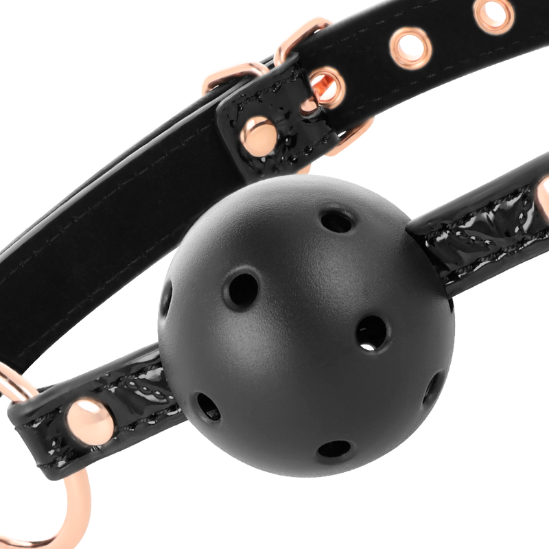 Black Edition Ballknebel | Veganes Leder - love-union.de