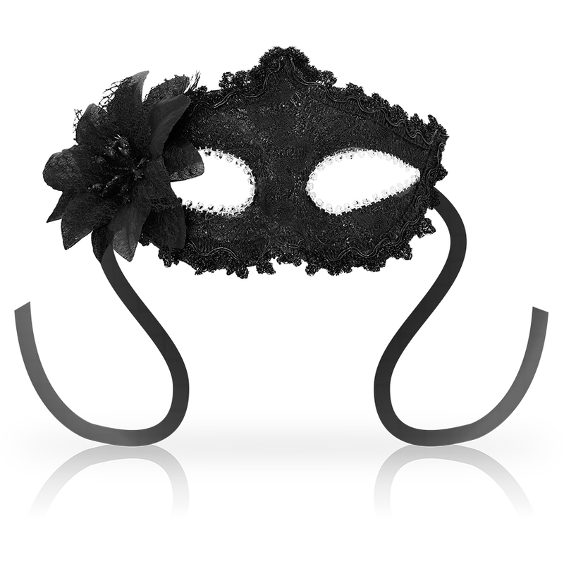 Venezianische Maske mit seitlicher Blume - love-union.de