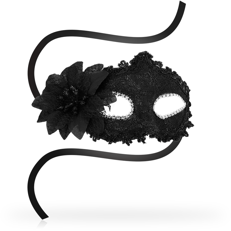 Venezianische Maske mit seitlicher Blume - love-union.de