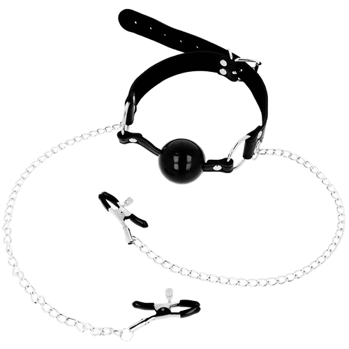 Ball Gag with Nipple Clamps - love-union.de