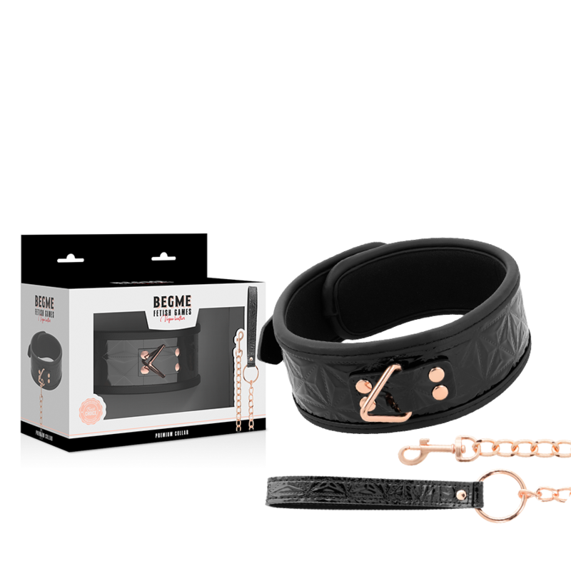 Black Edition Premium Veganes Lederhalsband - love-union.de