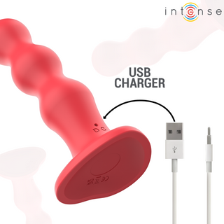 INTENSE - CODY VIBRATEUR AVEC VENTOUSES, TÉLÉCOMMANDE ROUGE