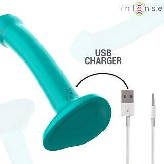 INTENSE - KATIE VIBRATEUR À VENTOUSES 10 VIBRATIONS TÉLÉCOMMANDE BLEUE
