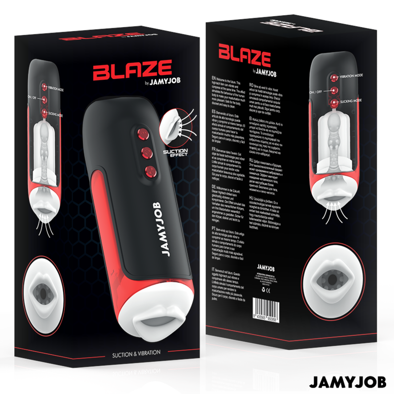 Blaze - Automatischer Mundmasturbator mit 5 Modi und Stimulierenden Wellen - Love-union.de