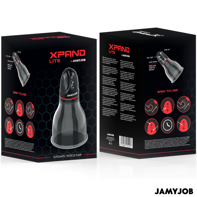 Xpand Lite Automatische Hodenpumpe mit 3 Stimulierende Wellenstufe - Love-union.de
