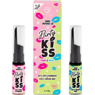 Secret Play - Flirty Kiss Essbares Gel Erdbeere und Minze - Love-Union.de