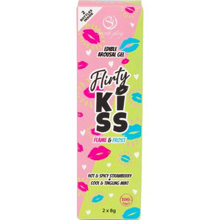 Secret Play - Flirty Kiss Essbares Gel Erdbeere und Minze - Love-Union.de