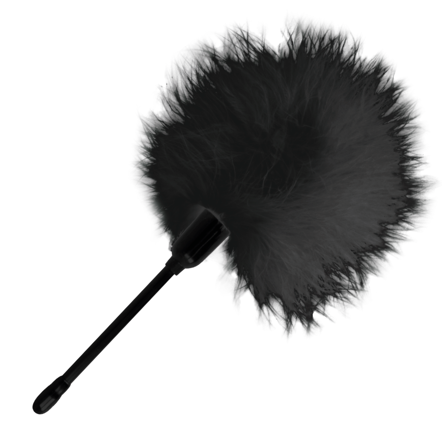 Black pom-pom