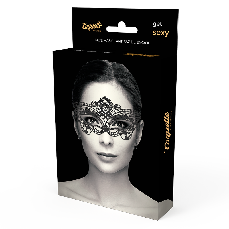 Feine Schwarze Spitzenmaske - love-union.de